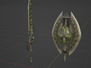 Dear Lutemia Charge Blade - Monster Hunter World 3Dモデル