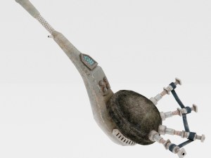 Metal Bagpipe Hunting Horn - Monster Hunter World 3D Model