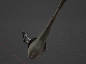 Metal Bagpipe Hunting Horn - Monster Hunter World 3Dモデル