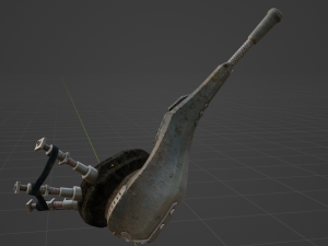 Metal Bagpipe Hunting Horn - Monster Hunter World 3Dモデル