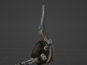 Metal Bagpipe Hunting Horn - Monster Hunter World 3Dモデル