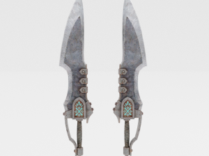 Matched Slicers Dual Blades - Monster Hunter World 3D Model