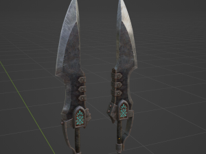 Matched Slicers Dual Blades - Monster Hunter World Model 3D