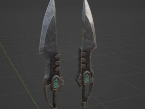 Matched Slicers Dual Blades - Monster Hunter World 3D Model