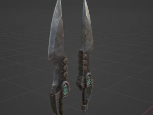 Matched Slicers Dual Blades - Monster Hunter World 3D Model