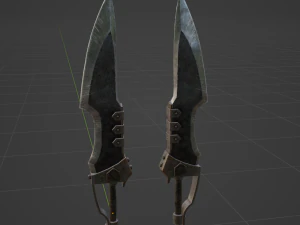 Matched Slicers Dual Blades - Monster Hunter World 3D Model