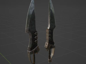 Matched Slicers Dual Blades - Monster Hunter World 3D Model