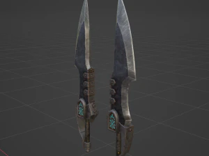 Matched Slicers Dual Blades - Monster Hunter World 3D Model