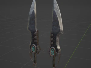 Matched Slicers Dual Blades - Monster Hunter World 3D Model