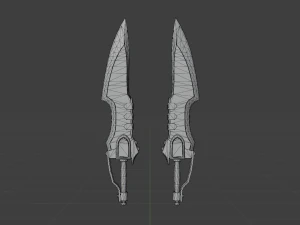 Matched Slicers Dual Blades - Monster Hunter World 3D Model
