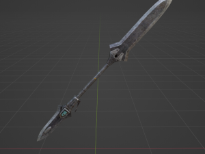 Iron Blade Insect Glaive - Monster Hunter World Modello 3D