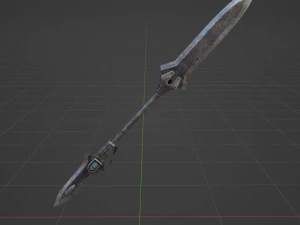 Iron Blade Insect Glaive - Monster Hunter World 3D Model