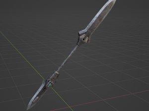 Iron Blade Insect Glaive - Monster Hunter World Modello 3D