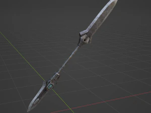 Iron Blade Insect Glaive - Monster Hunter World 3D Model