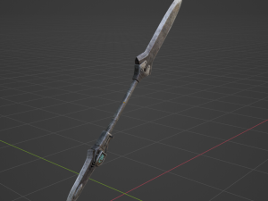 Iron Blade Insect Glaive - Monster Hunter World Modello 3D
