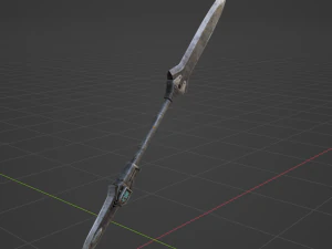Iron Blade Insect Glaive - Monster Hunter World 3D Model
