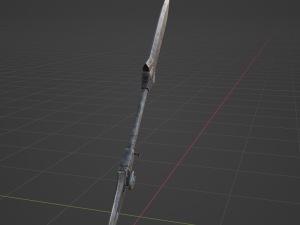 Iron Blade Insect Glaive - Monster Hunter World Modello 3D