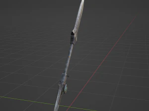 Iron Blade Insect Glaive - Monster Hunter World 3D Model