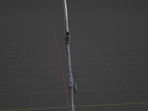 Iron Blade Insect Glaive - Monster Hunter World Modello 3D