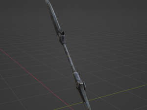 Iron Blade Insect Glaive - Monster Hunter World Modello 3D