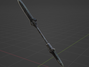 Iron Blade Insect Glaive - Monster Hunter World Modello 3D