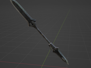 Iron Blade Insect Glaive - Monster Hunter World Modello 3D