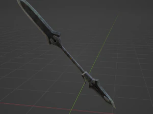Iron Blade Insect Glaive - Monster Hunter World 3D Model