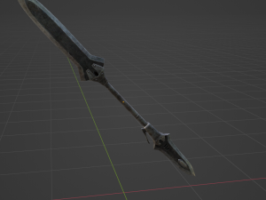 Iron Blade Insect Glaive - Monster Hunter World Modello 3D