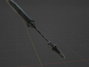 Iron Blade Insect Glaive - Monster Hunter World 3D Model