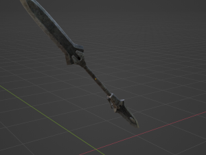 Iron Blade Insect Glaive - Monster Hunter World Modello 3D