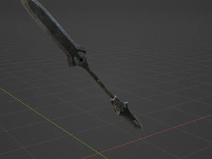 Iron Blade Insect Glaive - Monster Hunter World 3D Model