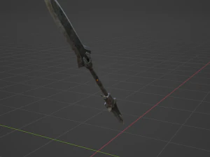 Iron Blade Insect Glaive - Monster Hunter World 3D Model