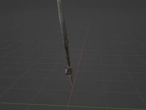Iron Blade Insect Glaive - Monster Hunter World 3D Model