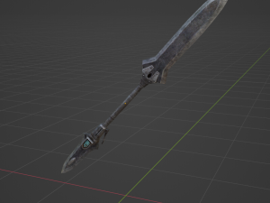 Iron Blade Insect Glaive - Monster Hunter World Modello 3D