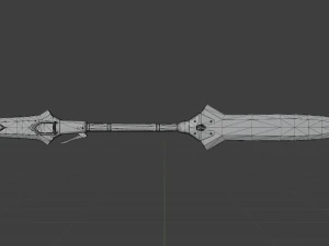 Iron Blade Insect Glaive - Monster Hunter World 3D Model