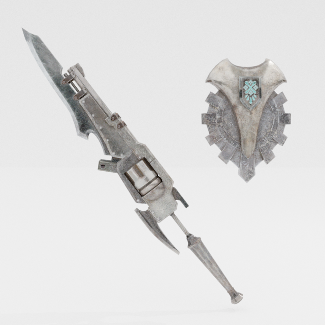 Iron Gunlance - Monster Hunter World Modelo 3D .c4d .max .obj .3ds .fbx .stl .blend
