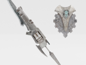 Iron Gunlance - Monster Hunter World 3D Model