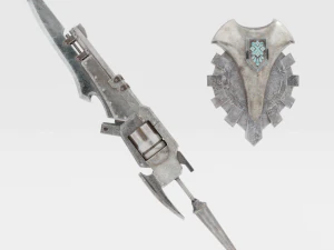 Lancia-fucile di ferro - Monster Hunter World Modello 3D