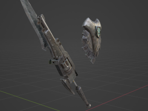 Iron Gunlance - Monster Hunter World Modelo 3D