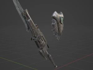 Iron Gunlance - Monster Hunter World 3D Model