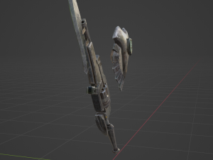 Iron Gunlance - Monster Hunter World Modelo 3D