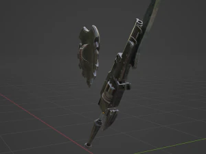 Iron Gunlance - Monster Hunter World 3D Model