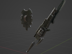 Iron Gunlance - Monster Hunter World Modelo 3D