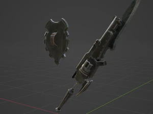 Iron Gunlance - Monster Hunter World 3D Model
