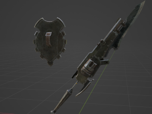 Iron Gunlance - Monster Hunter World Modelo 3D