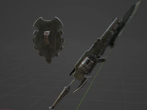 Iron Gunlance - Monster Hunter World 3D Model