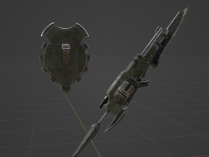 Iron Gunlance - Monster Hunter World Modelo 3D