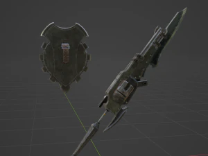 Iron Gunlance - Monster Hunter World 3D Model