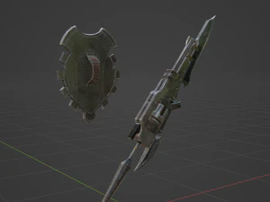 Iron Gunlance - Monster Hunter World 3D Model