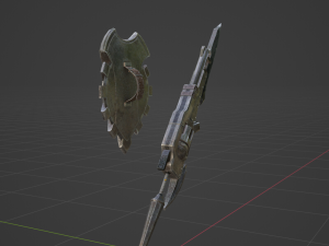Iron Gunlance - Monster Hunter World Modelo 3D